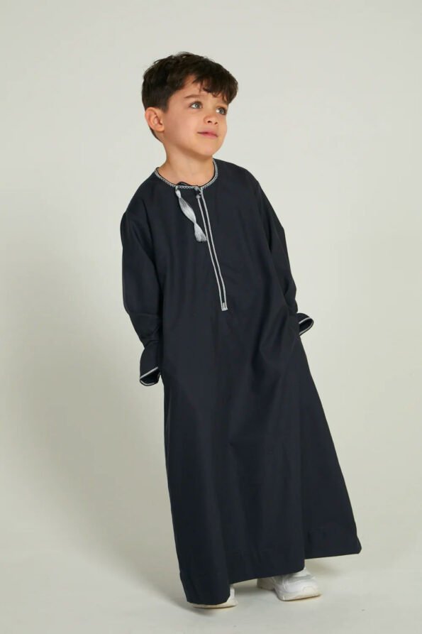 Junior Boys Premium Omani Thobe - Desert Sage main image 0