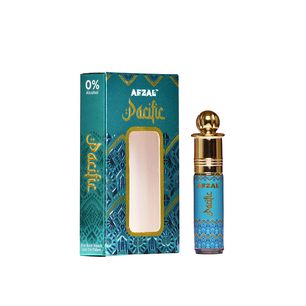 Afzal Safire Pacific Attar Roll-On | Alcohol-Free Perfume Oil for Him & Her