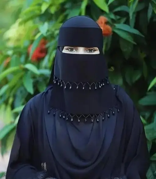 Two Layer Crystal Niqab/Nose Piece