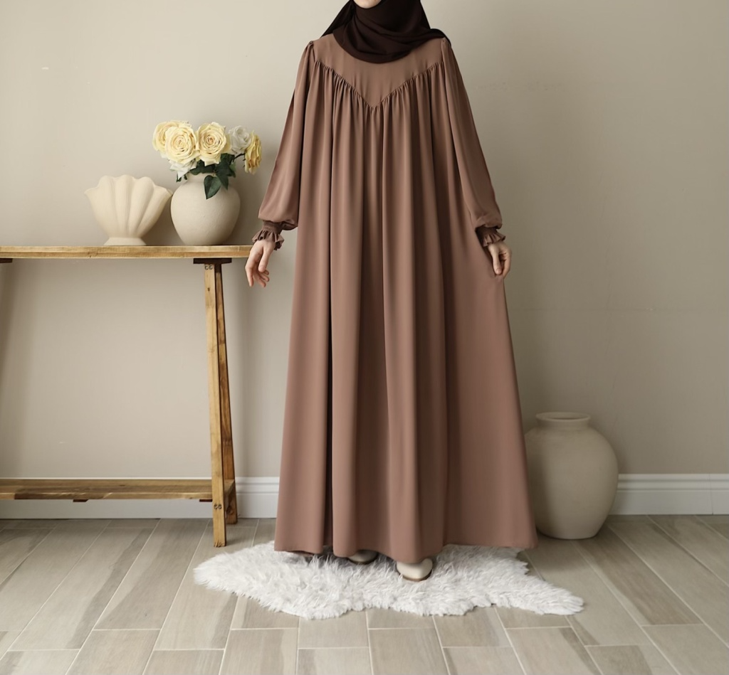Elara Everyday Abaya – Mink