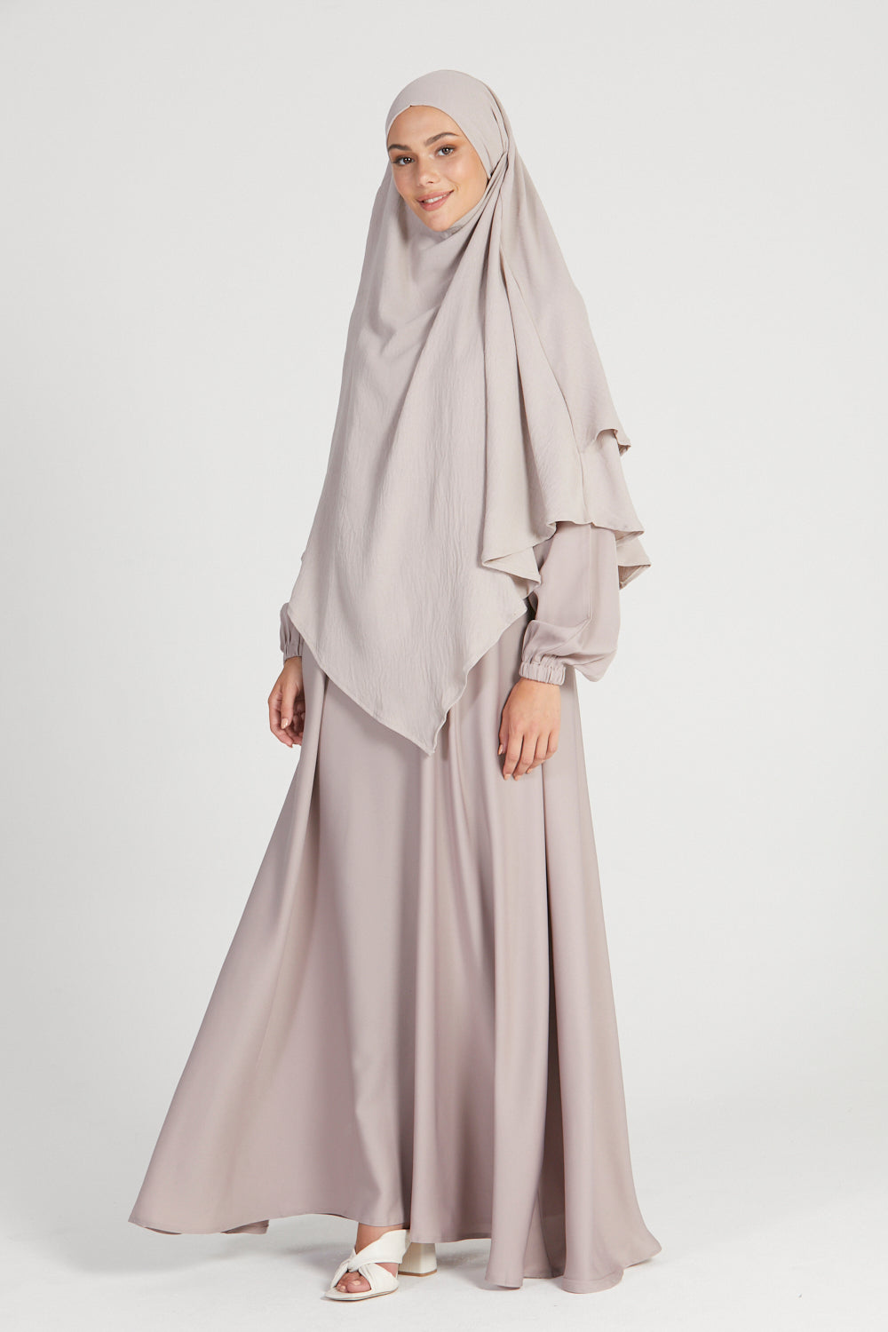 Natural Two Layer Khimar