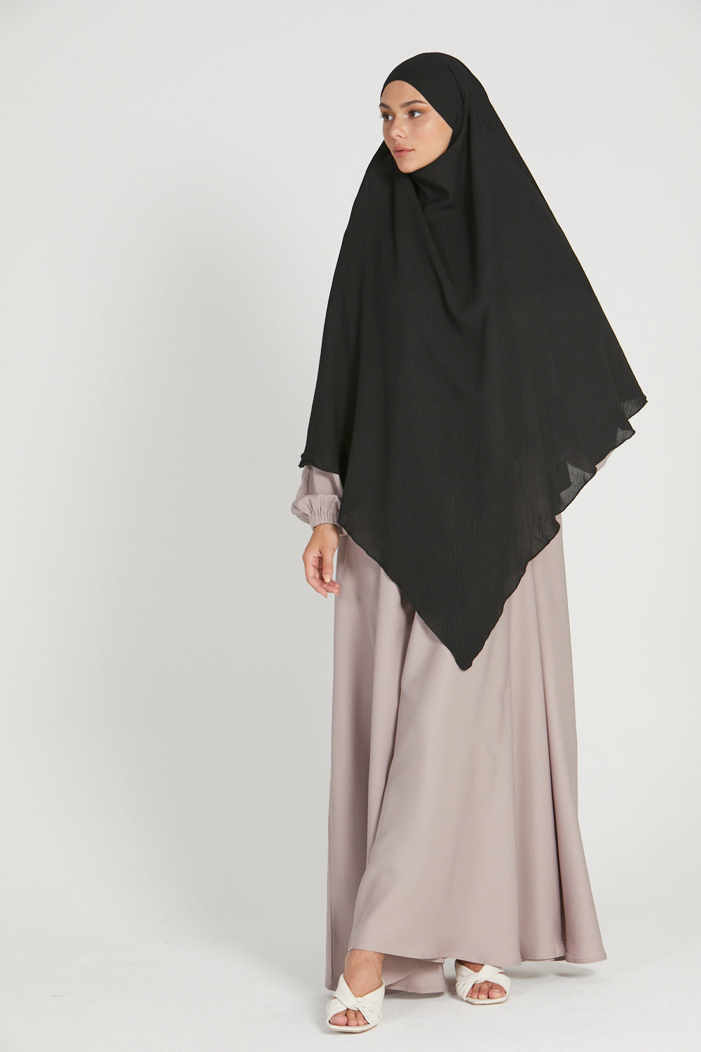 Black One Layer Khimar