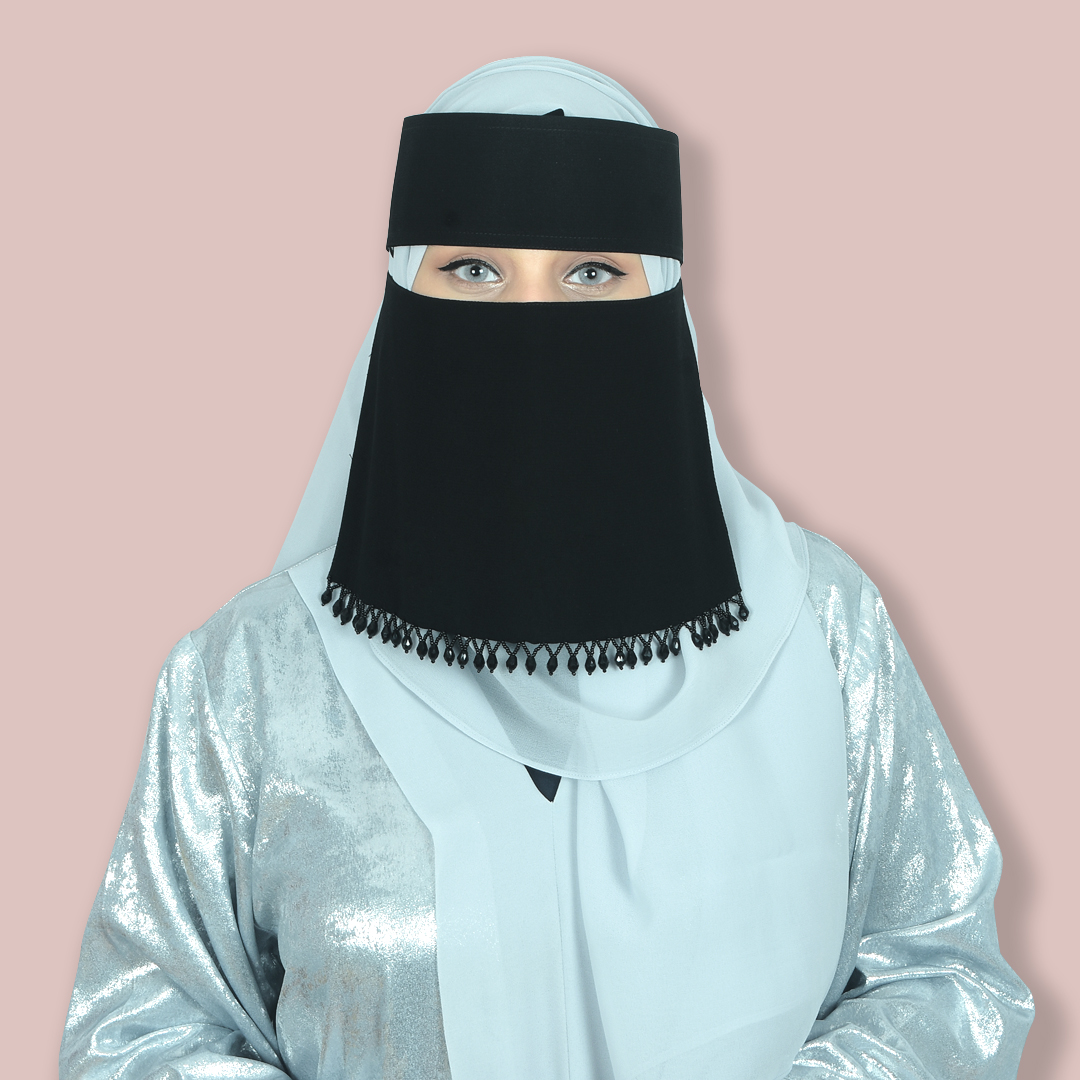 Short Crystal Niqab/Nose Piece