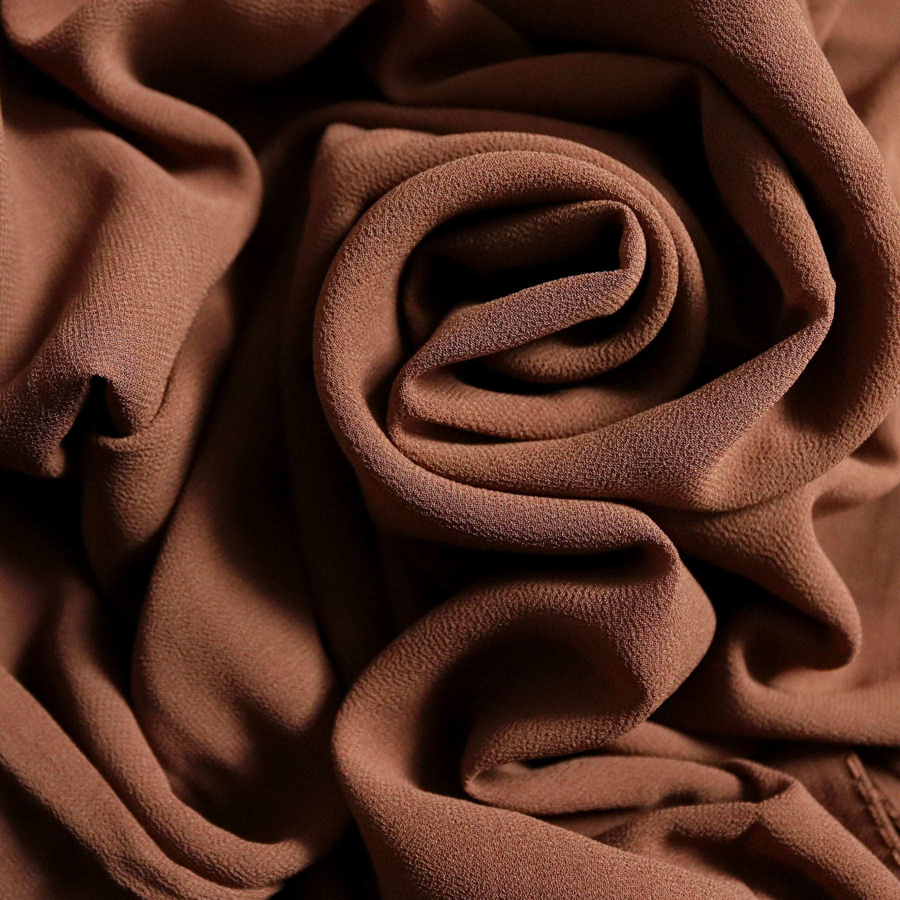 GEORGETTE HIJAB / SUEDE BROWN
