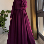 Azalea Abaya in Cherry