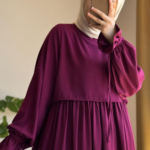 Azalea Abaya in Cherry