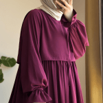 Azalea Abaya in Cherry