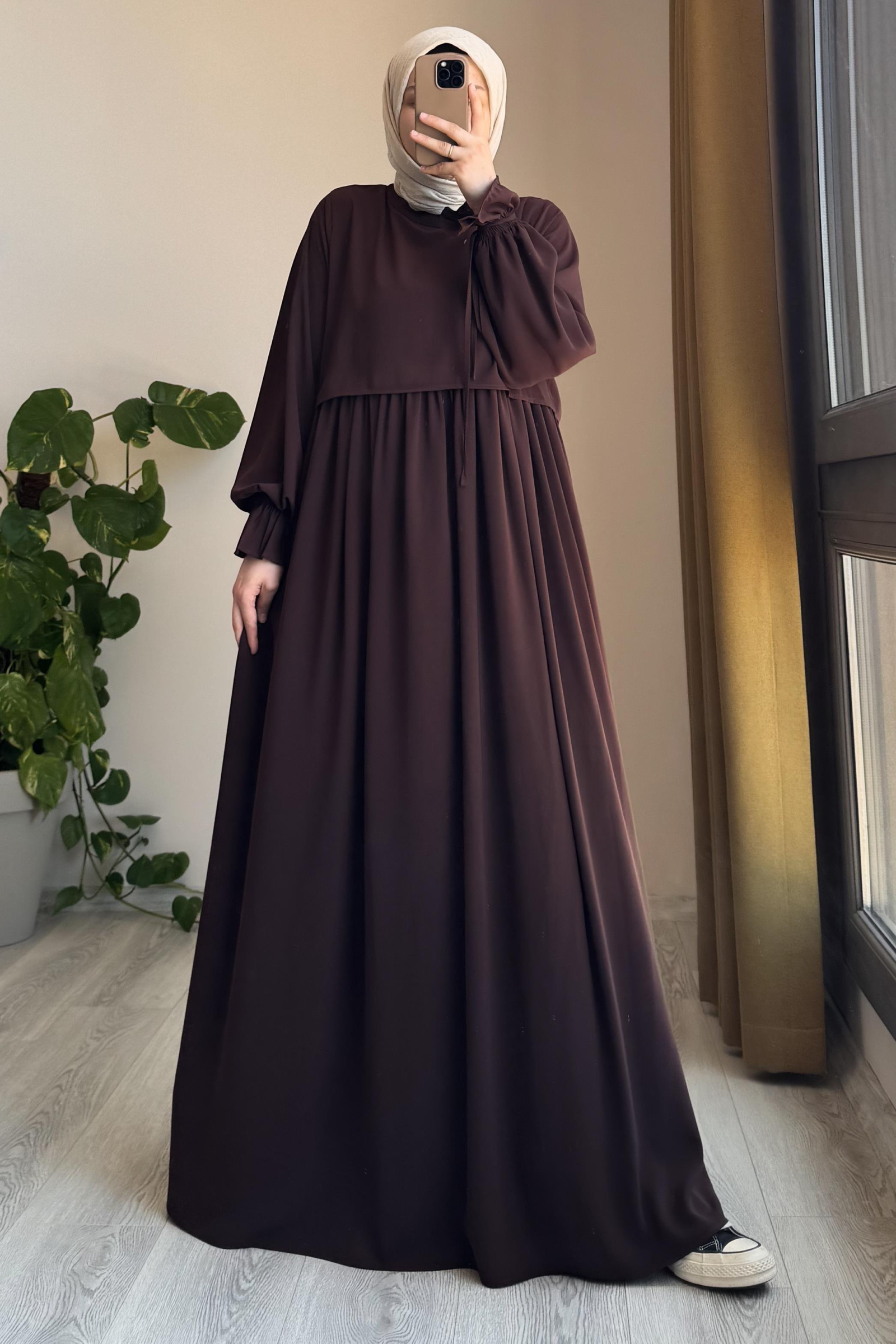 Azalea Abaya in Coffee