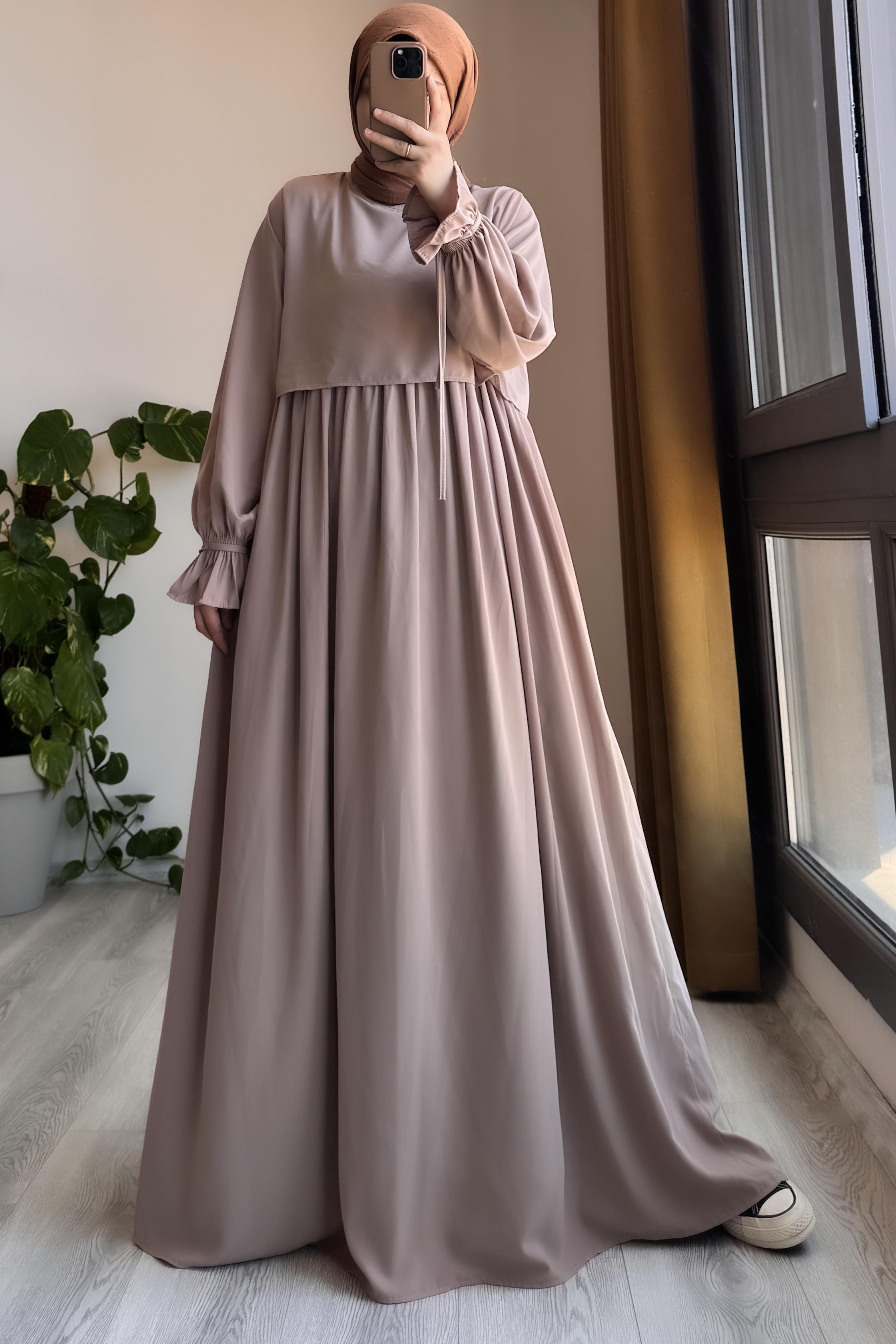 Azalea Abaya in beige