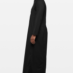 Black Classic Saudi Collar Thobe 2