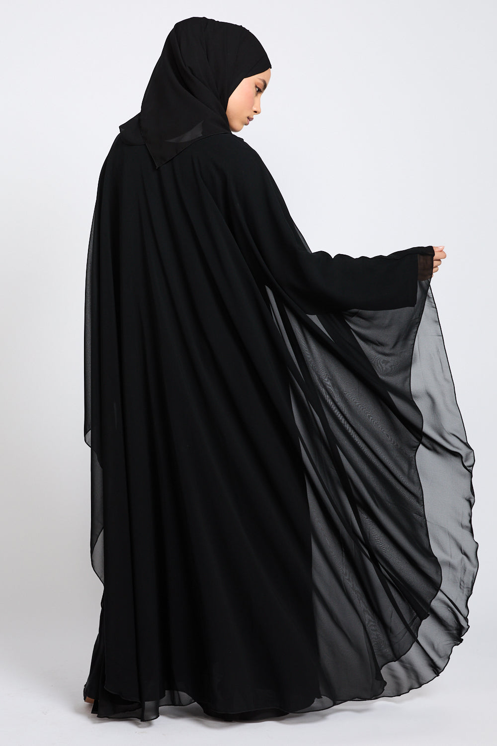 Butterfly Overlay Abaya