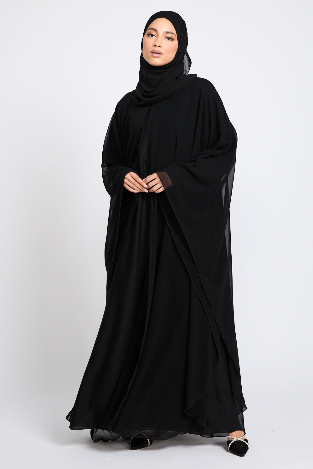 The Butterfly Overlay Abaya