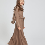 Girls’ Plain Closed Abaya 1