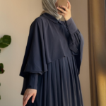 Turkish Cape Abaya in Grey 2