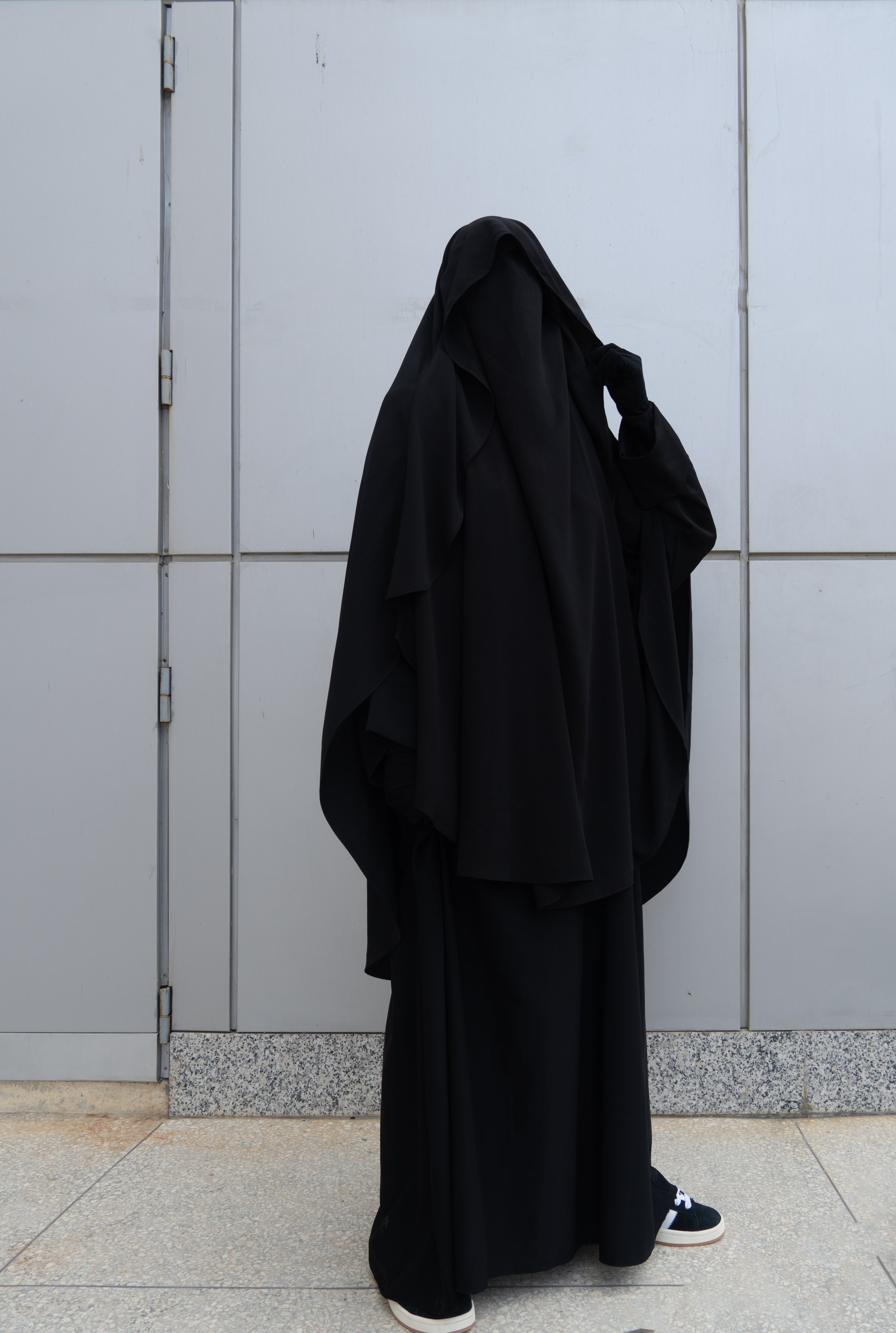 Indonesian Cape Khimar in black