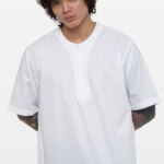 Off-White Short Sleeve Thobe 4
