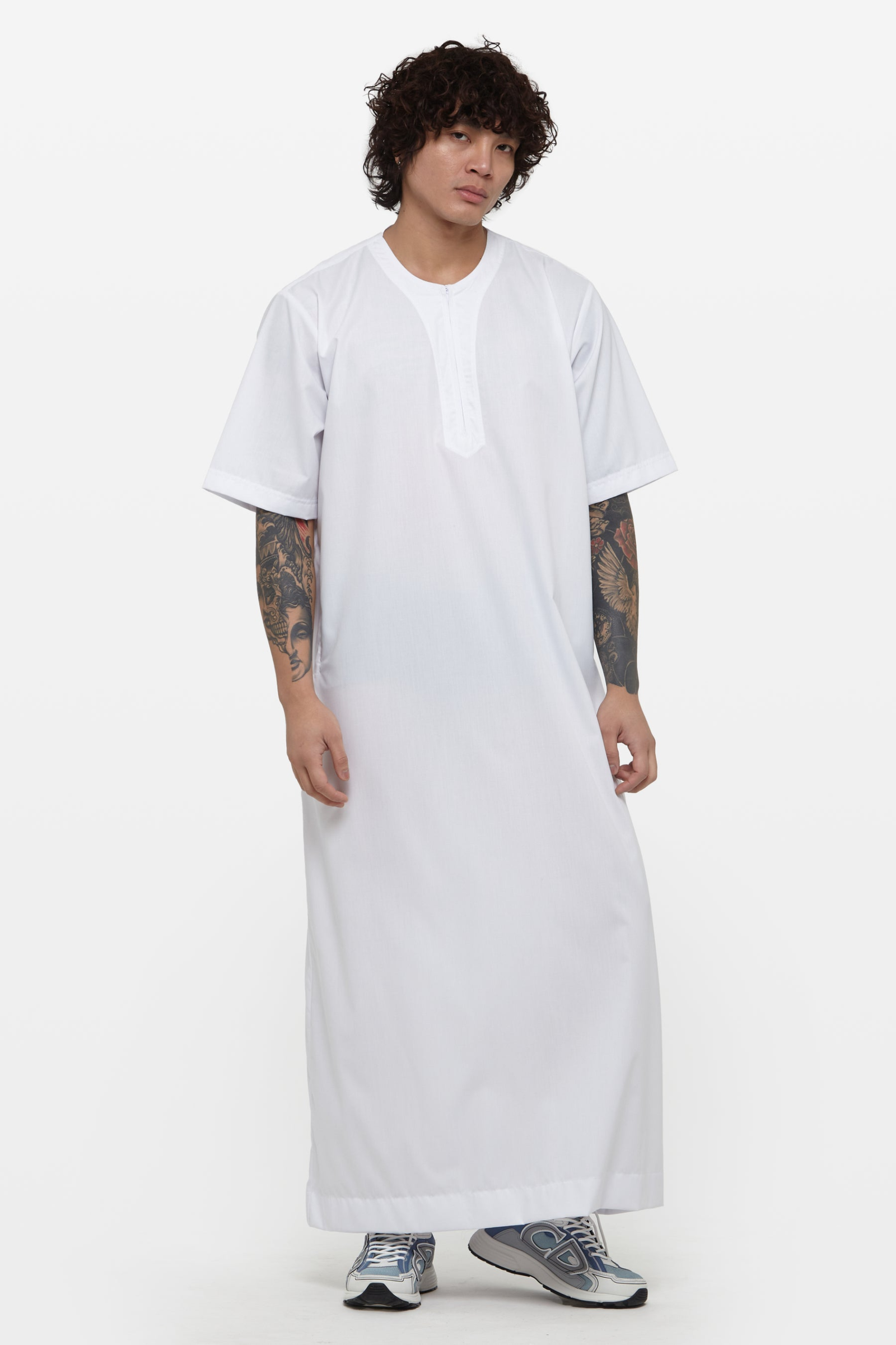 Off-White Short Sleeve Thobe 4