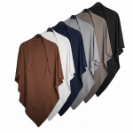 One Layer Khimar with Niqab Feature