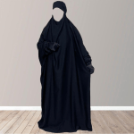 Premium One-Piece Jilbab in Black with Niqab