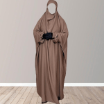 Premium One-Piece Jilbab in Cappuccino with Niqab