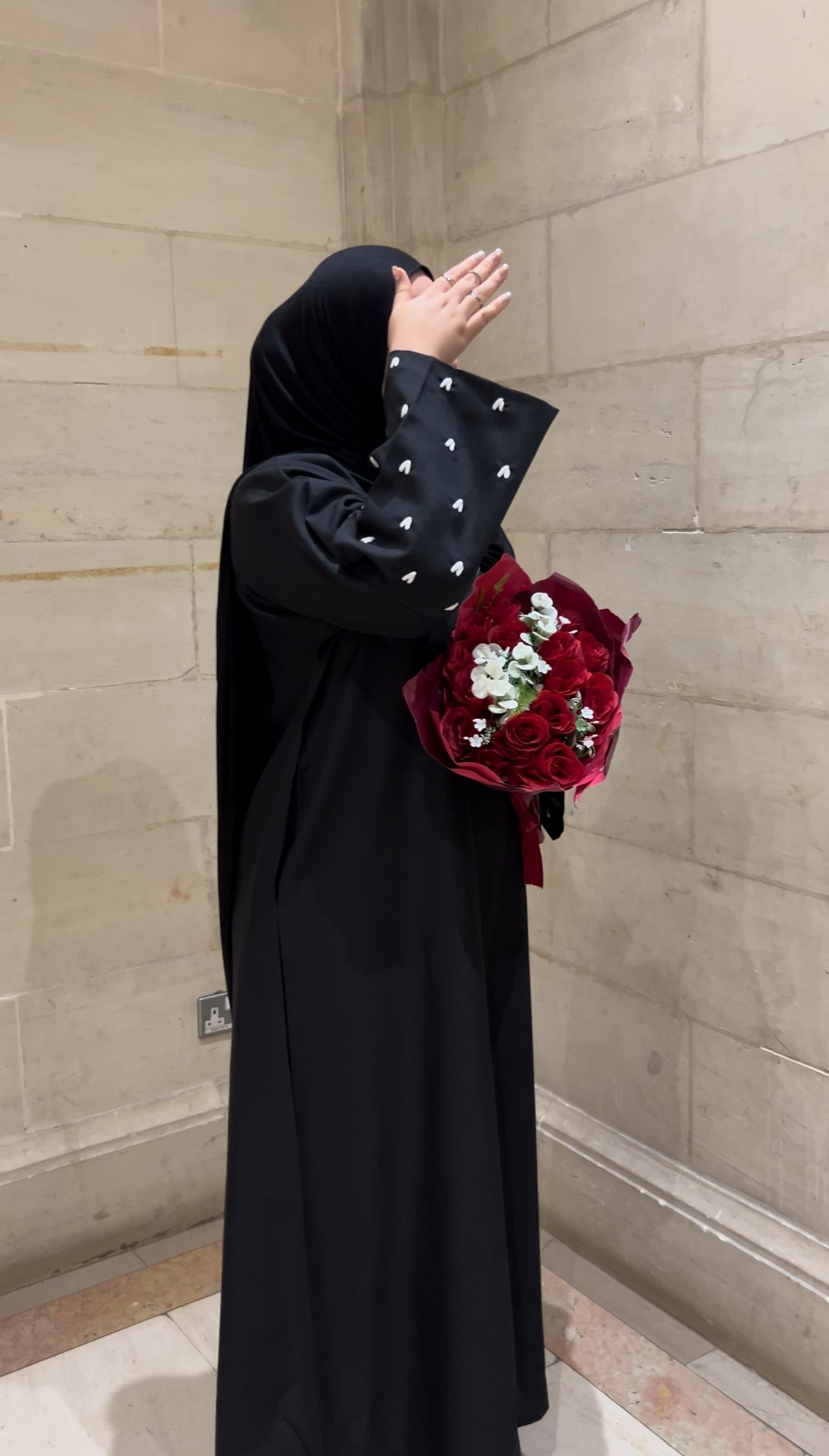 The Hiba Abaya in Black 1