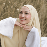 Three-Layer Chiffon Khimar in Butter Yellow 1