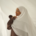 Three-Layer Chiffon Khimar in Moon
