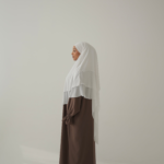 Three-Layer Chiffon Khimar in Moon