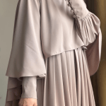 Turkish Cape Abaya in Beige 5