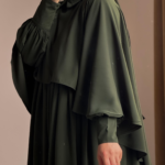 Turkish Cape Abaya in Green 3