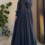Turkish Cape Abaya in Grey 2