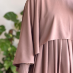 Turkish Cape Abaya in Mink 2