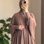 Turkish Cape Abaya in Mink 2