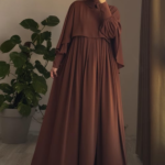 Turkish Cape Abaya in Tan 4