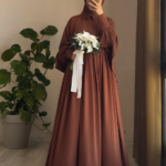 Turkish Cape Abaya in Tan 4