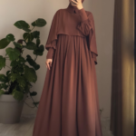 Turkish Cape Abaya in Tan 4