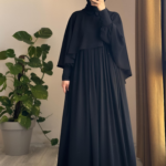 Turkish Cape Abaya in black