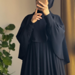 Turkish Cape Abaya in black