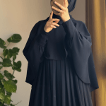 Turkish Cape Abaya in black