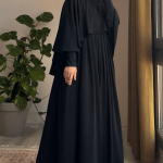 Turkish Cape Abaya in black