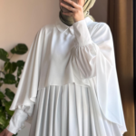 Turkish Cape Abaya in white 4