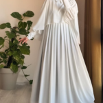 Turkish Cape Abaya in white 4