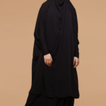 Two-Piece Jilbab in Jet Black 1