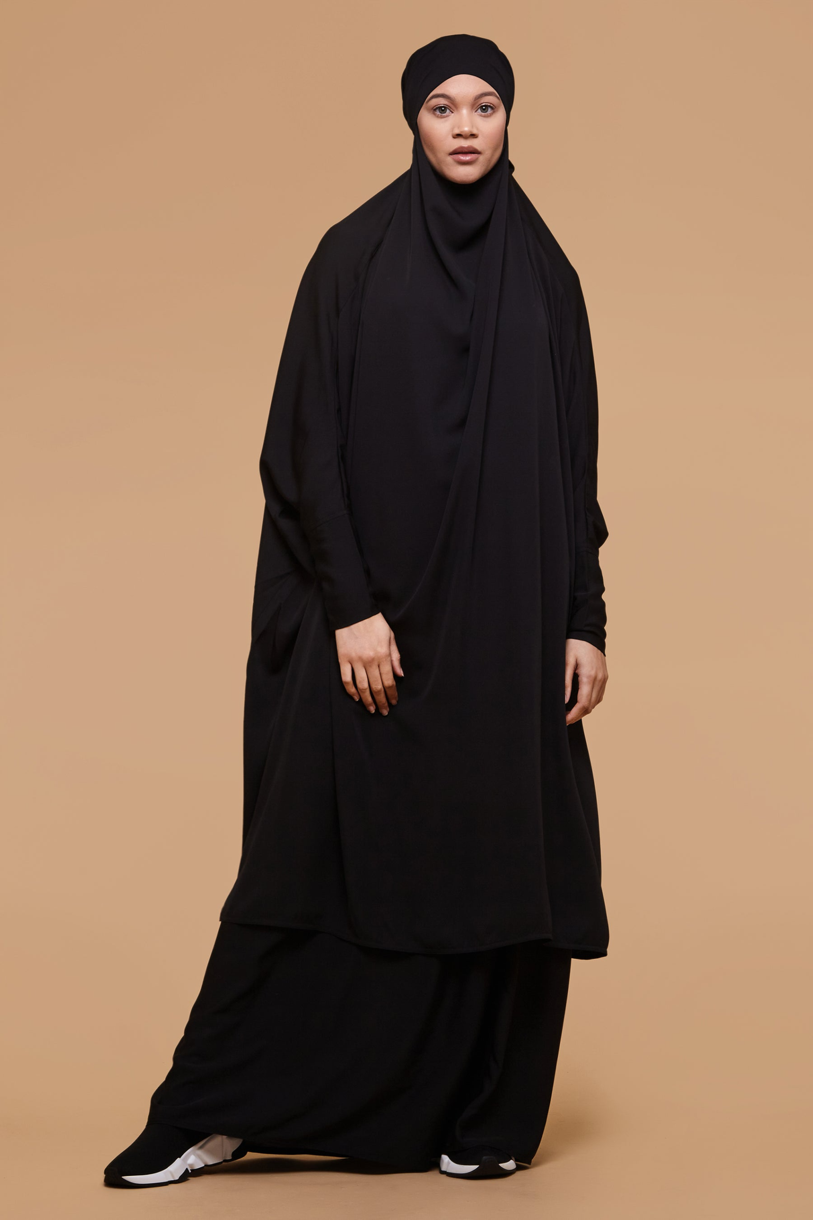 Two-Piece Jilbab in Jet Black