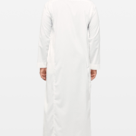 White Classic Saudi Collar Thobe 1