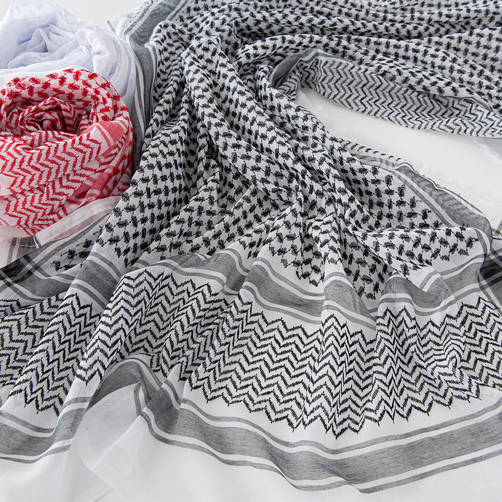 Black & White Keffiyah/Arabian Scarf