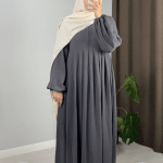 The Stone Abaya Modern Grey 2