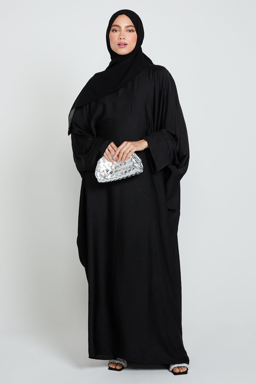 Classic Lustre Abaya in Black