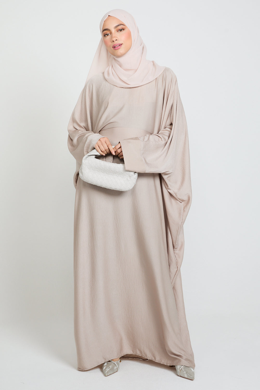 Classic Lustre Abaya in Mink Mist