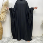 Flowing Abaya with Cuffed Sleeves 4